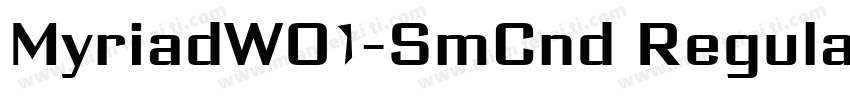 MyriadW01-SmCnd Regular字体转换